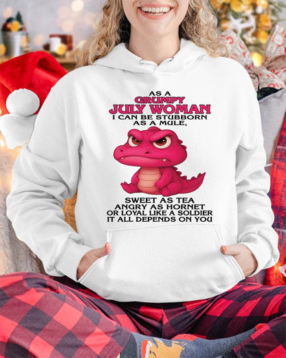 As A Grumpy January Woman - T Shirt For Woman - ntnt07 (SKU09-31-07)