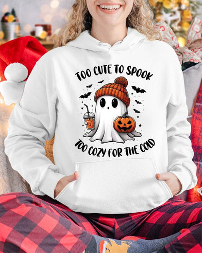 Too Cute To Spook Too Cozy For The Cold - T Shirt For Woman - ntnt (SKU09-50)