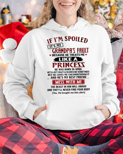 APRIL - IF I'M SPOILED IT'S MY GRANDPA'S FAULT - GIFT FROM GRANDPA - ntnt04 (SKU2603-31-04)