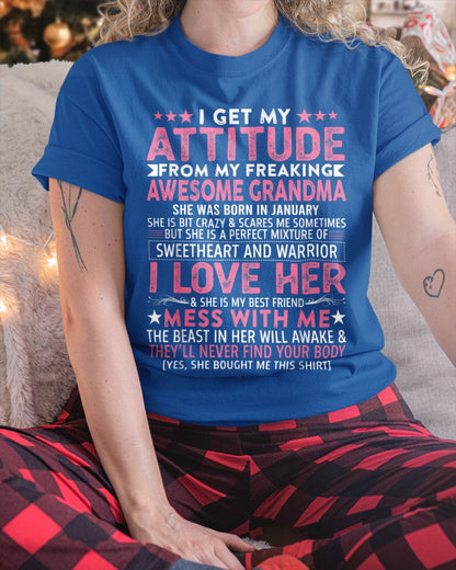 I GET MY ATTITUDE FROM MY GRANDMA JANUARY EDITION – FROM GRANDMA TO GRANDDAUGHTER NTTD01 (SKU07-163-01)