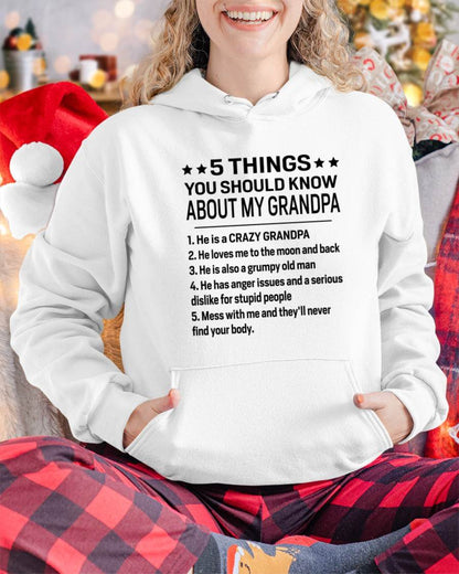 FIVE THINGS YOU SHOULD KNOW ABOUT MY GRANDPA - GIFT FROM GRANDPA - ntnt00 (SKU2603-134-00)