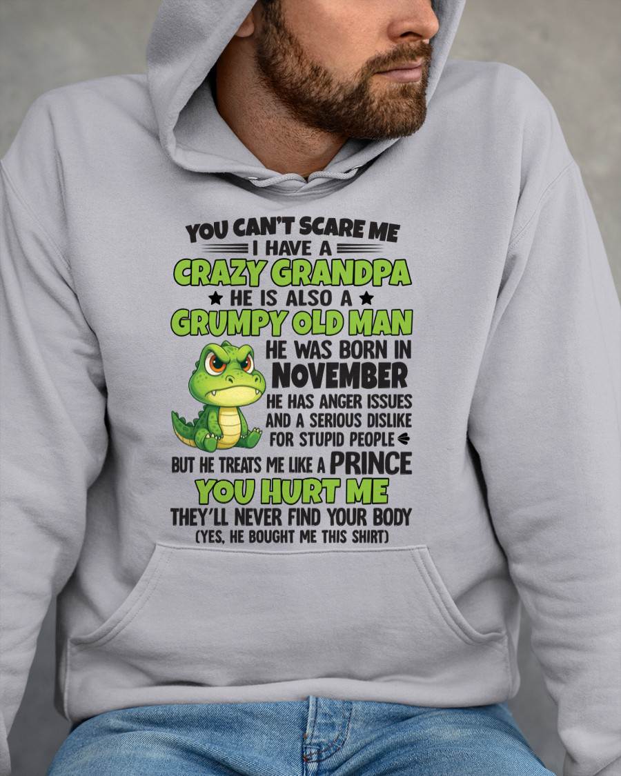 YOU CAN’T SCARE ME - GIFT FOR GRANDSON AND GRANDDAUGHTER FROM GRANDPA - ntnt11 (SKU09-121-11)