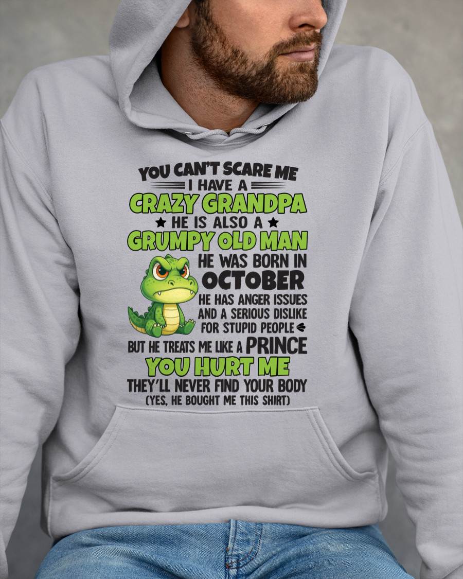 YOU CAN’T SCARE ME - GIFT FOR GRANDSON AND GRANDDAUGHTER FROM GRANDPA - ntnt10 (SKU09-121-10)