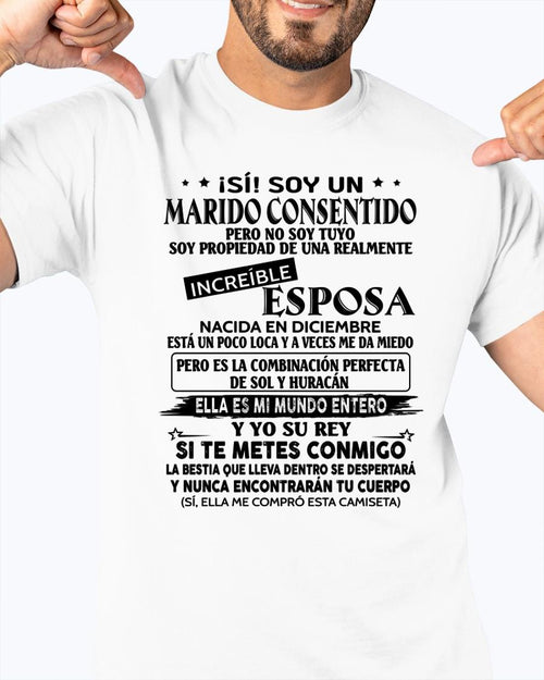 Diciembre - Esposa increíble - Regalo especial para Marido - T12 (Sku.tbnA4)