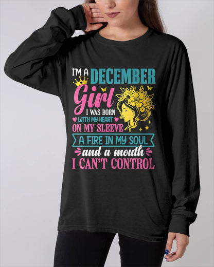 I'm A December Girl – T-Shirt For Woman – ntnt12 (SKU10-67-12)