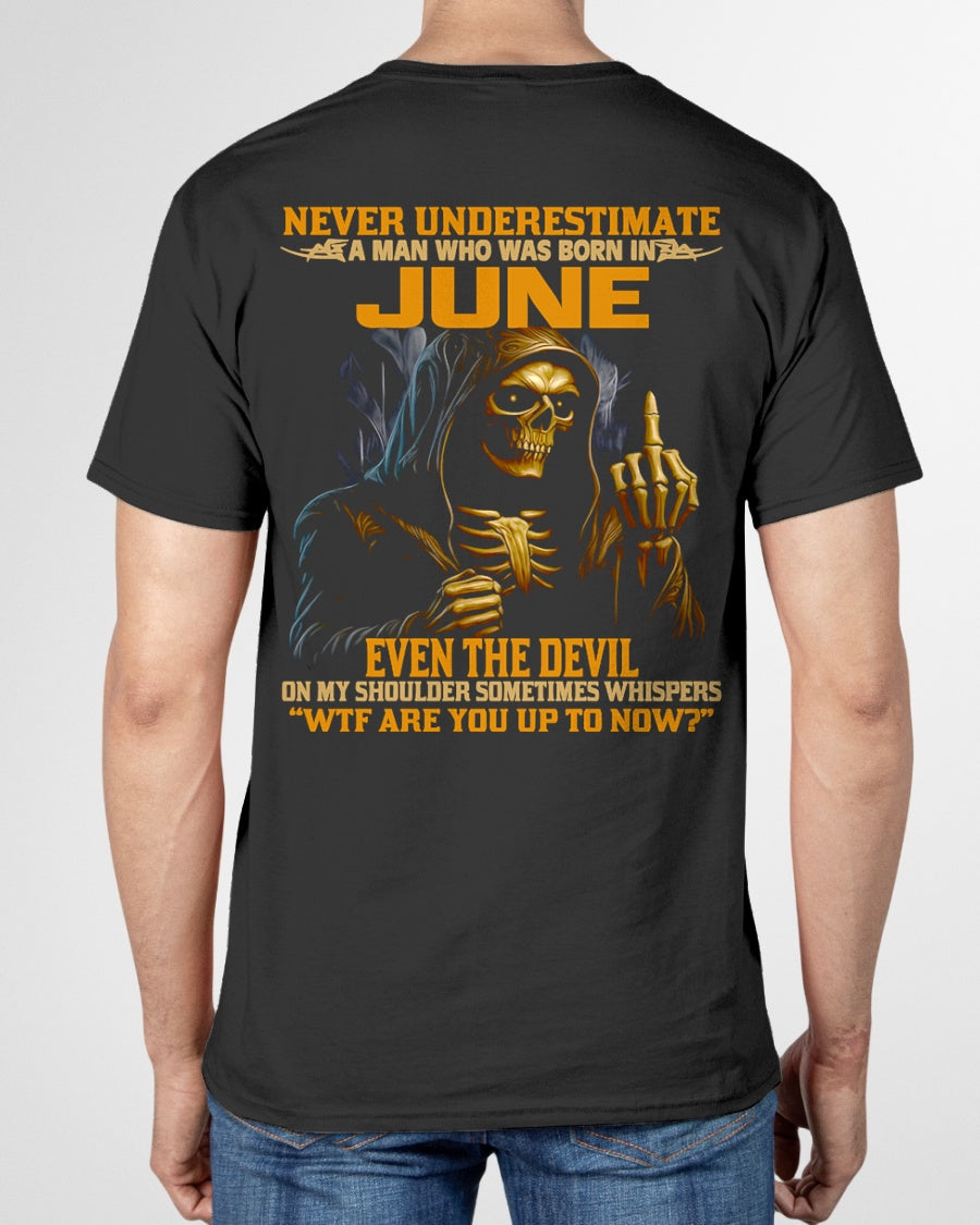 NEVER UNDERESTIMATE A MAN WHO WAS BORN IN JUNE - ntnt06 male (SKU12-276-06)