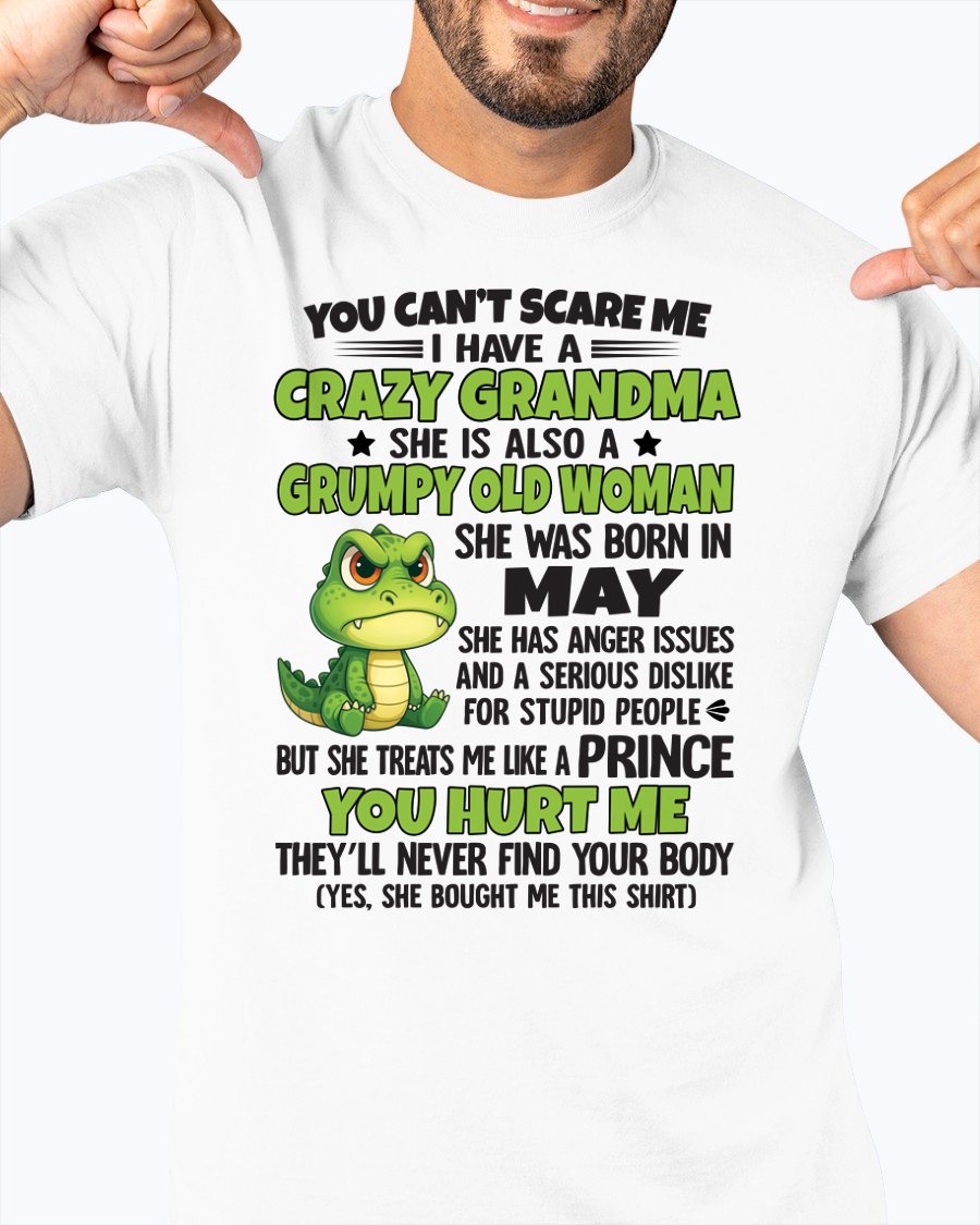 MAY - YOU CAN'T SCARE ME - FOR GRANDSON - GIFT FROM GRANDMA - ntnt05 (SKU09-85-05)