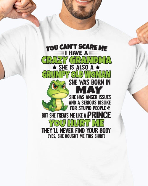 MAY - YOU CAN'T SCARE ME - FOR GRANDSON - GIFT FROM GRANDMA - ntnt05 (SKU09-85-05)