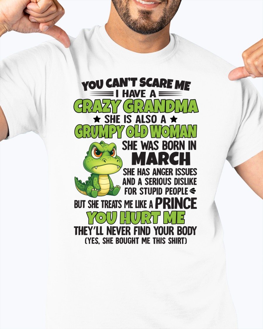 MARCH - YOU CAN'T SCARE ME - FOR GRANDSON - GIFT FROM GRANDMA - ntnt03 (SKU09-85-03)