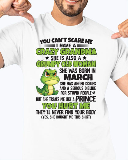 MARCH - YOU CAN'T SCARE ME - FOR GRANDSON - GIFT FROM GRANDMA - ntnt03 (SKU09-85-03)