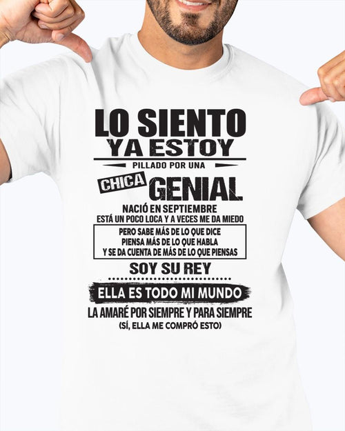 Septiembre Chica Genial - Regalo especial para tu novio - T09 (SKU05-95-09)