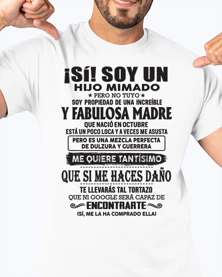 Madre increíble nació en octubre – Regalo especial para hijo – T10 (SKU06-12)