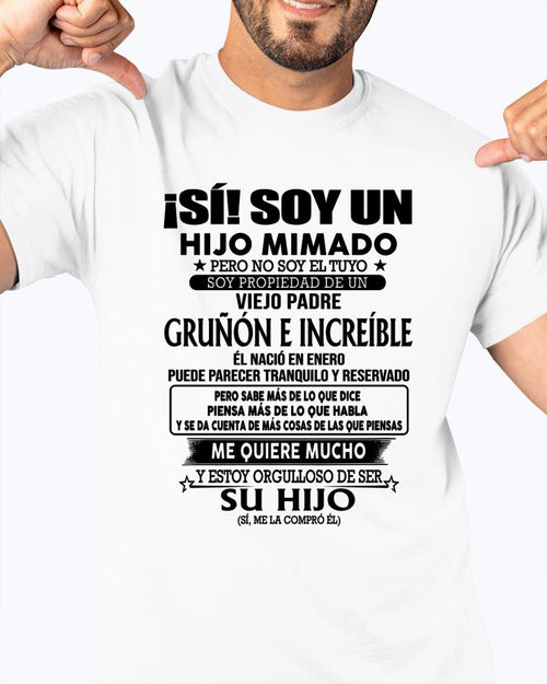 (Enero) Padre Increíble - Regalo especial para hijo - T01 (Sku.tbn07-01)