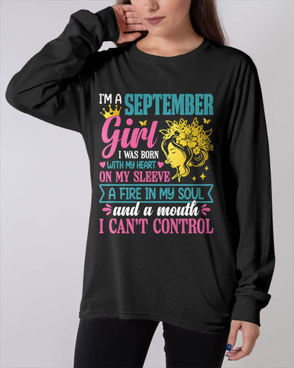 I'm A September Girl – T-Shirt For Woman – ntnt09 (SKU10-67-09)