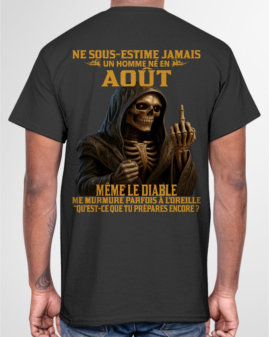 NE SOUS-ESTIME JAMAIS UN HOMME NÉ EN AOÛT Fr08 ntnt08 male (SKU12-305-08)