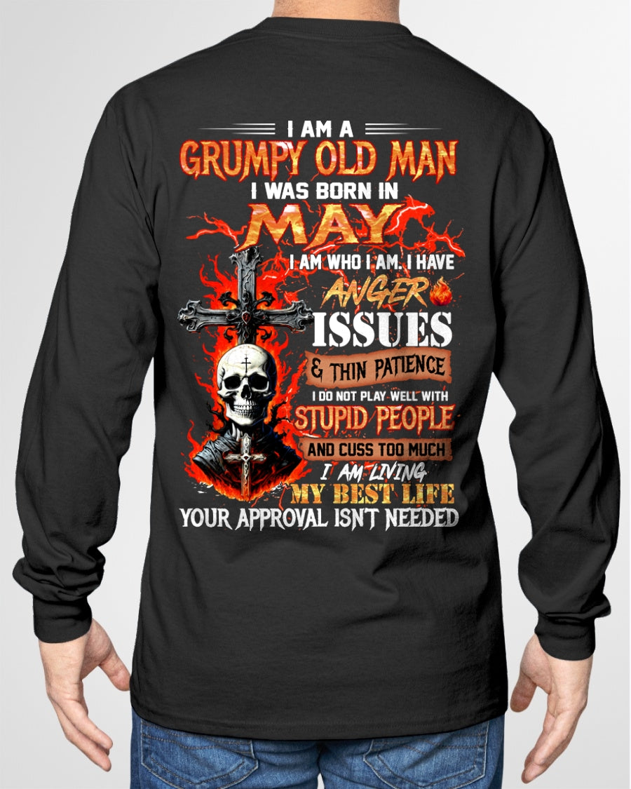I AM A GRUMPY OLD MAN BORN IN MAY - FROM BOY - NTNT05 - (SKU12-319-05)
