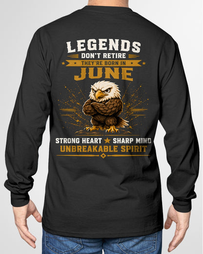 June Legends Don't Retire Bald Eagle Shirt - From Boy - NTNT06 - ( SKU2608-382-06 )