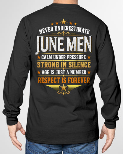 June Men Wolf Shirt – Calm Under Pressure, Respect Is Forever T-Shirt - From Boy - NTNT06 - (SKU2608-610-06)