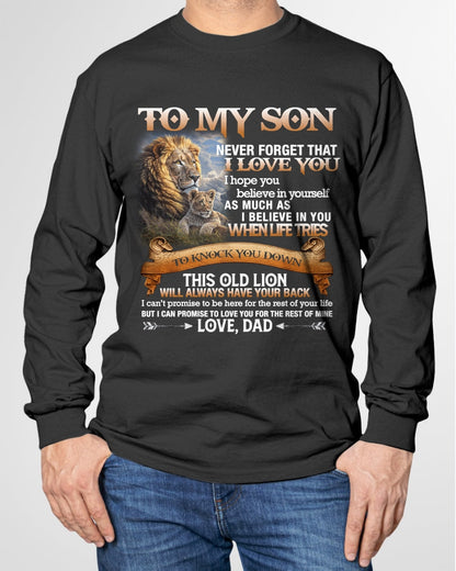 To My Son T-Shirt – Gift From Dad / Man - ntnt00 (SKU12-76)