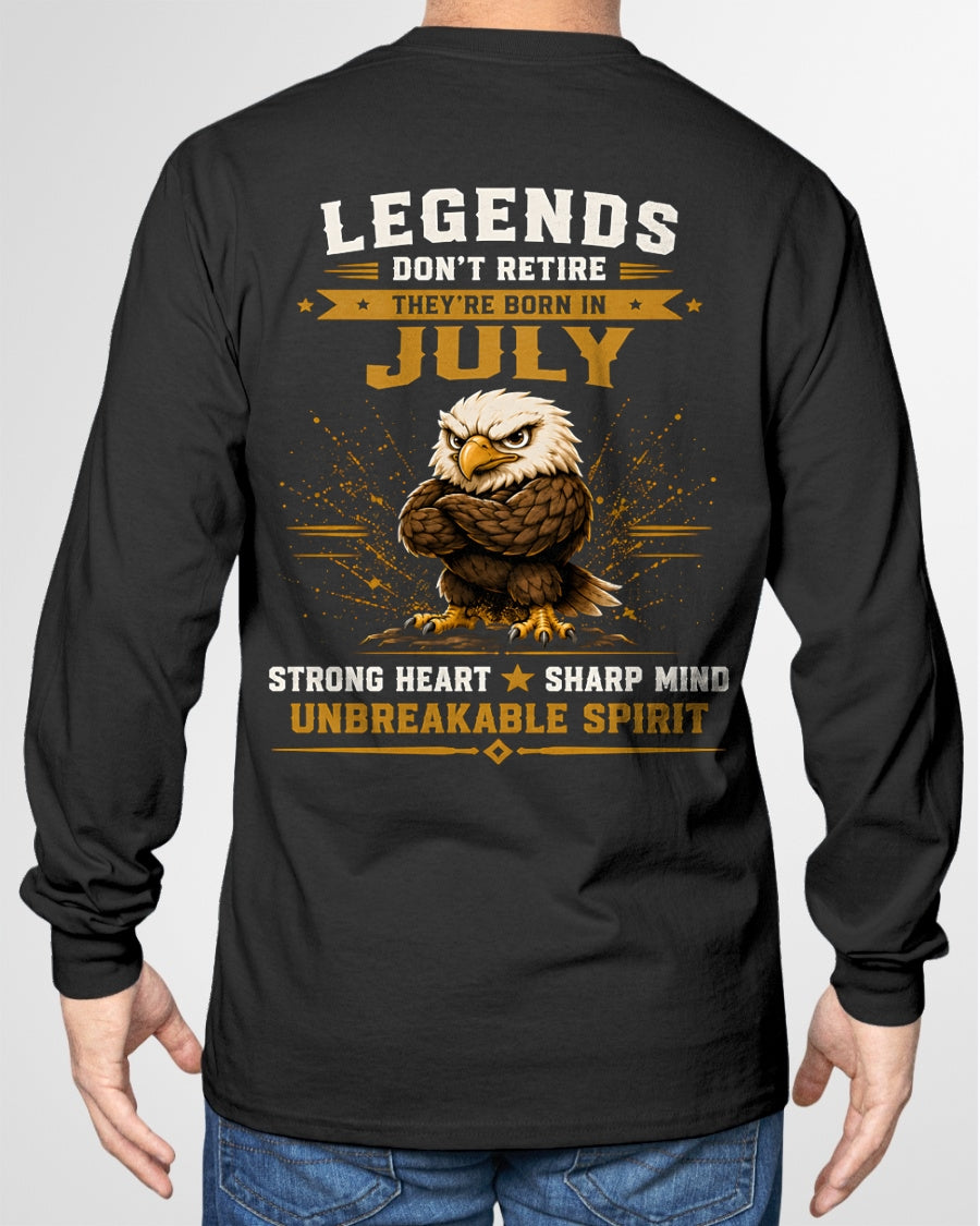 July Legends Don't Retire Bald Eagle Shirt - From Boy - NTNT07 - ( SKU2608-382-07 )