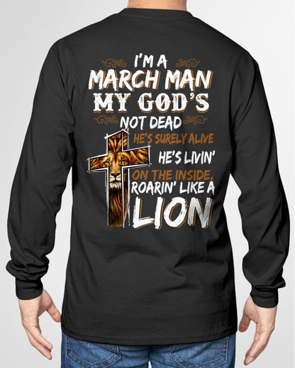 March Man My God's Not Dead Lion Christian Shirt - From Boy - NTNT03 - (SKU2604-307-03)