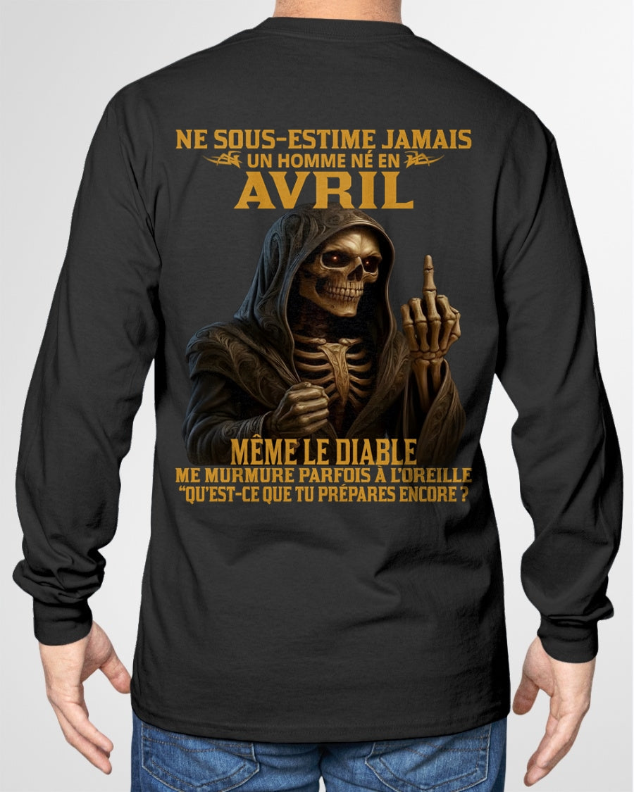 NE SOUS-ESTIME JAMAIS UN HOMME NÉ EN AVRIL Fr04 ntnt04 male (SKU12-305-04)