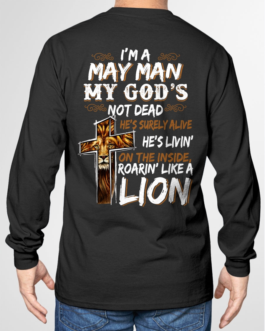 May Man My God's Not Dead Lion Christian Shirt - From Boy - NTNT05 - (SKU2604-307-05)