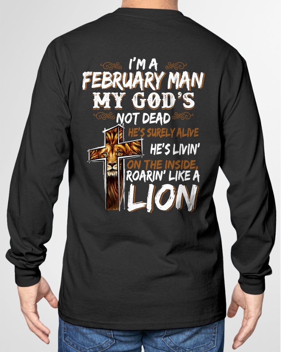 February Man My God's Not Dead Lion Christian Shirt - From Boy - NTNT02 - (SKU2604-307-02)