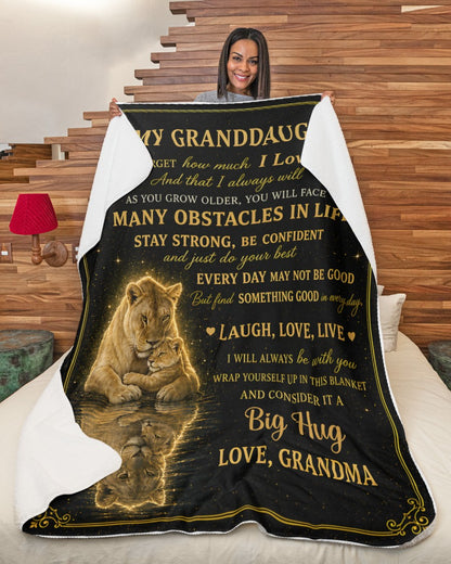 Special Gift For Your Granddaughter From Grandma- Blanket - (SKU2607-130)
