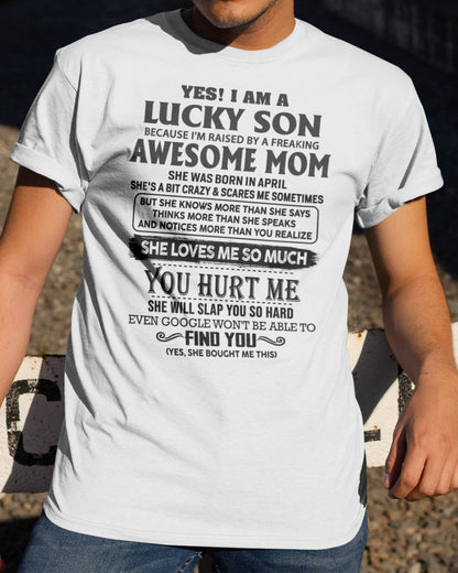 April - Awesome Mom - Perfect Gift For Your Son From Mom - ntnt04 (SKU-LKW-04)