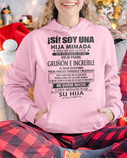 Padre nacido en Octubre - Regalo especial para hija - TBN - T10 (Sku.TbnA16-10)