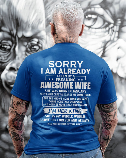 Awesome wife January - Perfect gift for your husband - ntnt01 (SKU68-79-01)