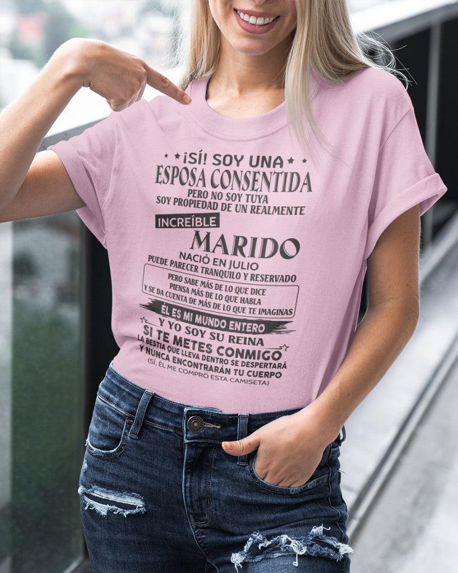 Julio - Marido Increíble Nació En Julio - Regalo Especial Para Esposa - T07 (SKU06-09-07)