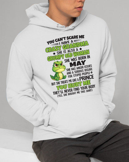 MAY - YOU CAN'T SCARE ME - FOR GRANDSON - GIFT FROM GRANDMA - ntnt05 (SKU09-85-05)