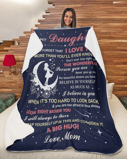 Special Gift For Your Daughter From Mom- Blanket - (SKU2607-27)