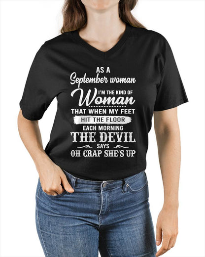 September - I'm The Kind Of Woman – T-Shirt For Woman – ntnt09 (SKU26T-01181-09)