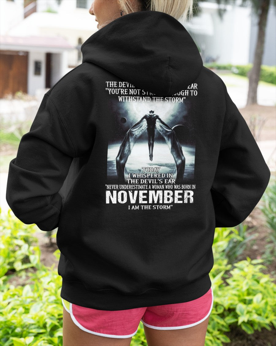 November - The Devil Whispered In My Ear - T-Shirt For Woman - ntnt11 (SKU-CHAUU-11)