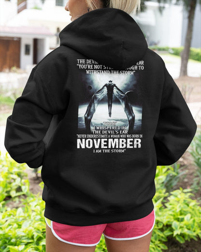November - The Devil Whispered In My Ear - T-Shirt For Woman - ntnt11 (SKU-CHAUU-11)