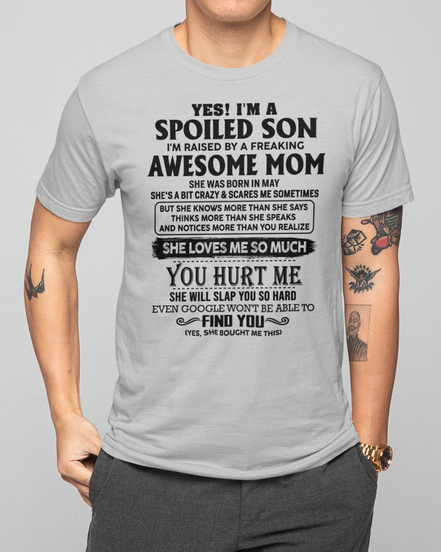May - Awesome Mom - Perfect Gift For Son From Mom - ntnt05 (SKU-SPW-05)