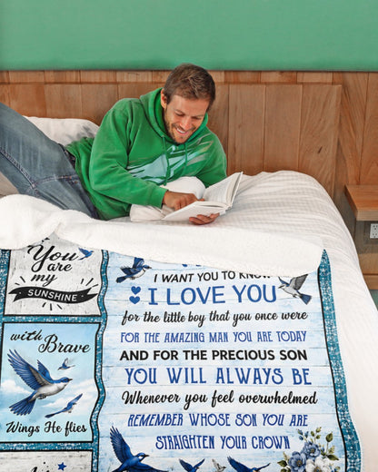 Special Gift For Your Son From Mom - Blanket - (SKU2608-266)