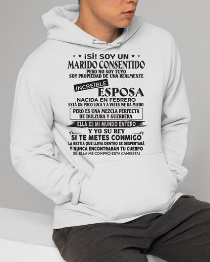 Febrero - Esposa increíble nació en febrero - Regalo especial para Marido - T02 (SKU05-105-02)
