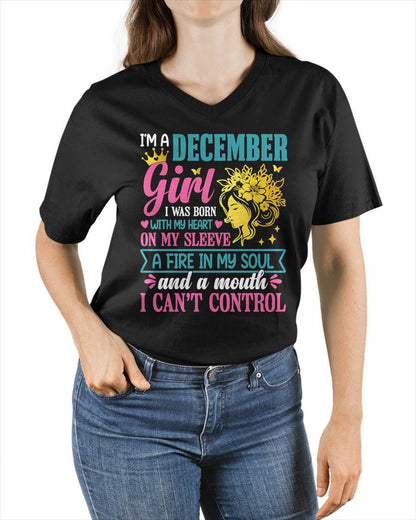 I'm A December Girl – T-Shirt For Woman – ntnt12 (SKU10-67-12)