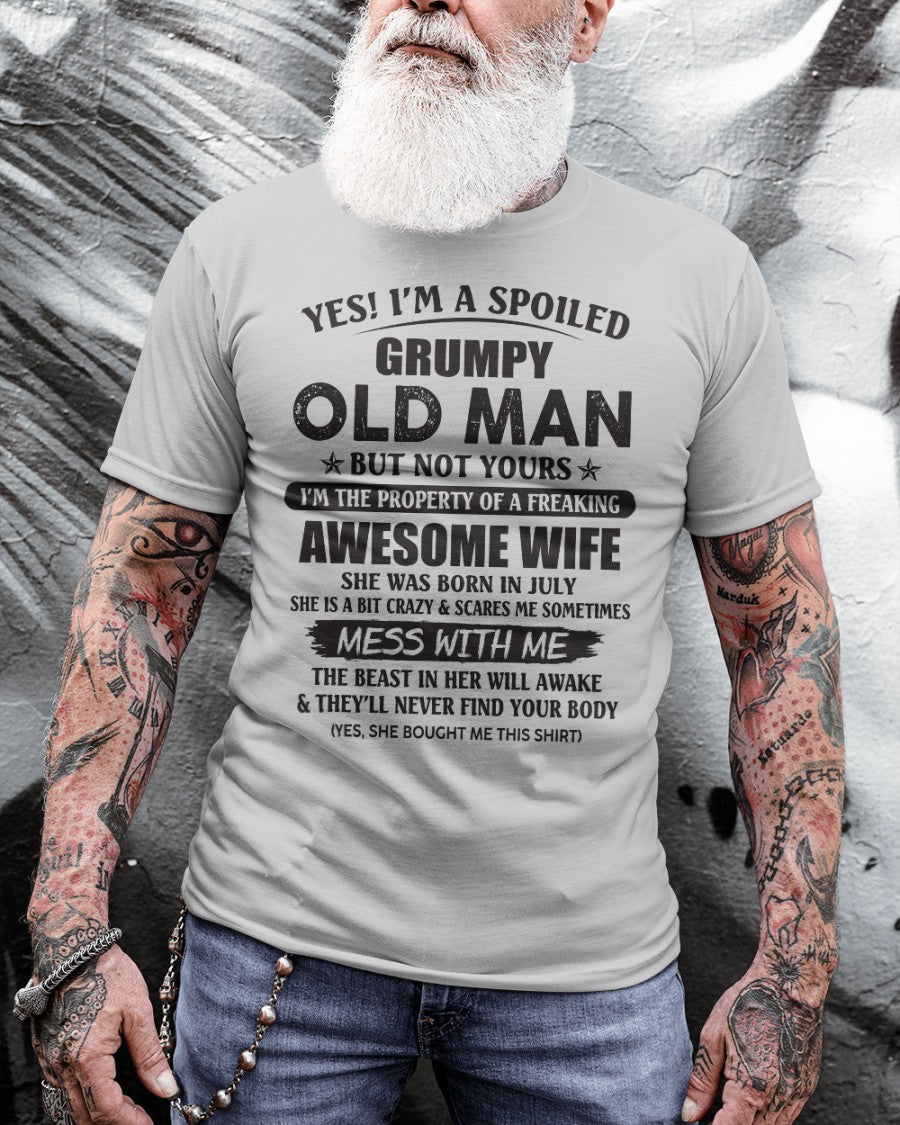 Awesome wife July- Perfect gift for your husband - ntnt07 (SKU96-68-07)