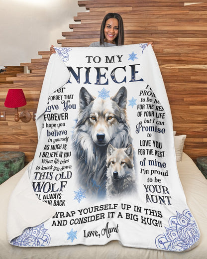 Special Gift For Your Niece From Aunt - Blanket - (SKU2607-55)