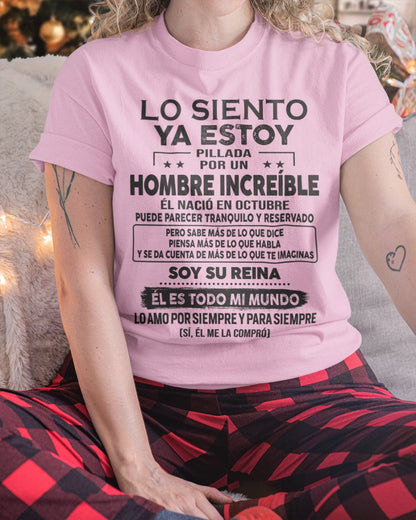 Octubre Hombre Increíble - Regalo especial para tu novia, esposa - T10 (SKU09-06-10)