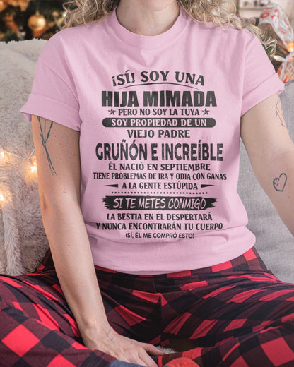 Padre increíble septiembre - Regalo perfecto para tu hija - T09 (SKU07-84-09)