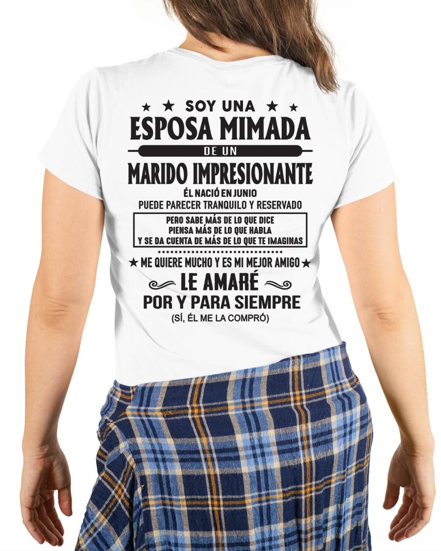 Junio - Soy una Esposa mimada de un Marido impresionante - Regalo especial para tu esposa - T06 (SKU05-101-06)