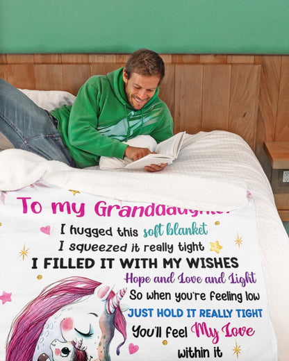 Special Gift For Your Granddaughter From Grandma- Blanket - (SKU2608-61)