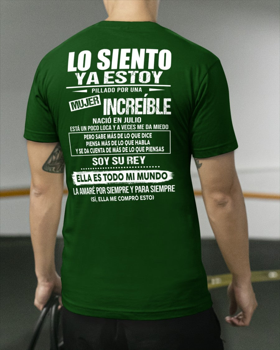 Julio - Chica genial nació en julio - Regalo especial para novio, esposo - T07 (SKU09-05-07)