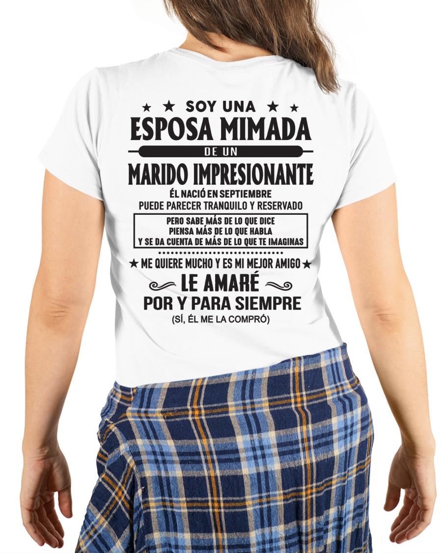 Septiembre - Soy una Esposa mimada de un Marido impresionante - Regalo especial para tu esposa - T09 (SKU05-101-09)